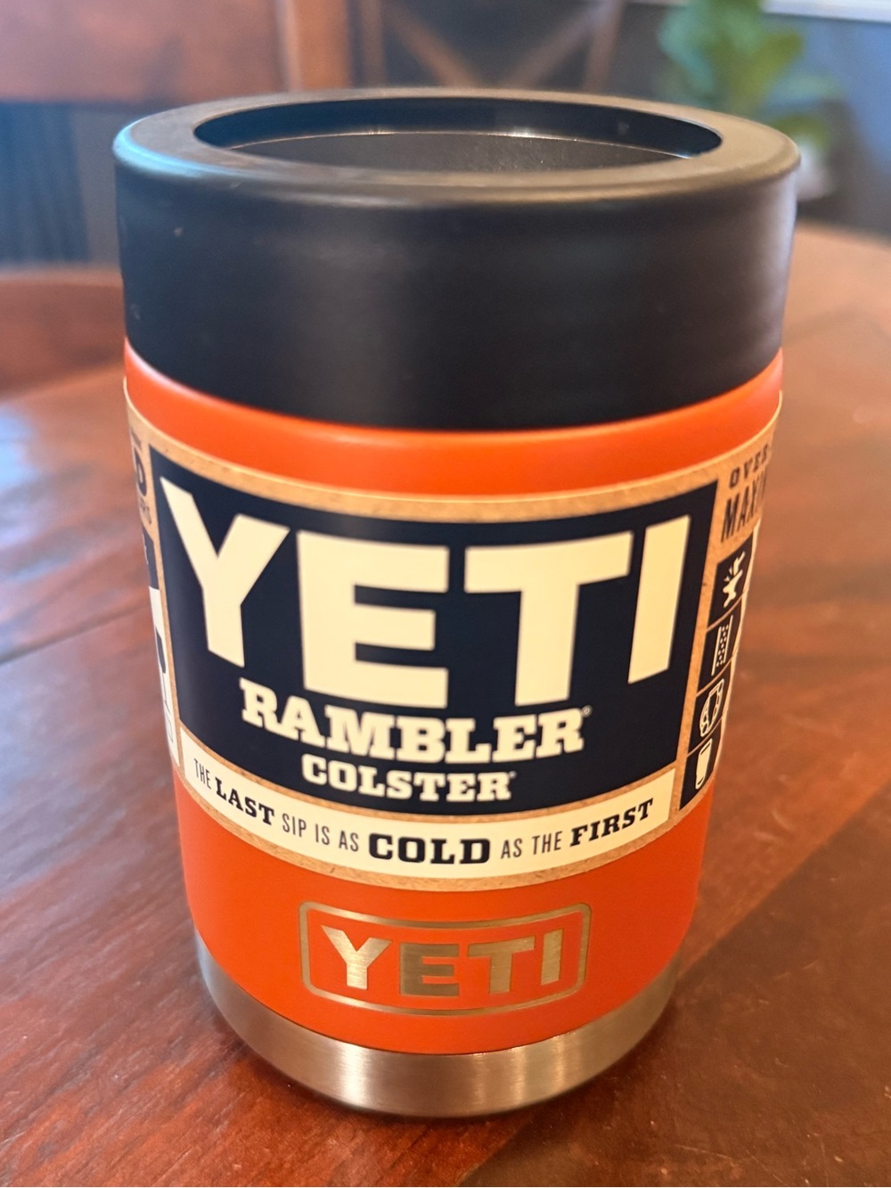 NWT RETIRED Yeti Rambler Colster Clay with Black Lid